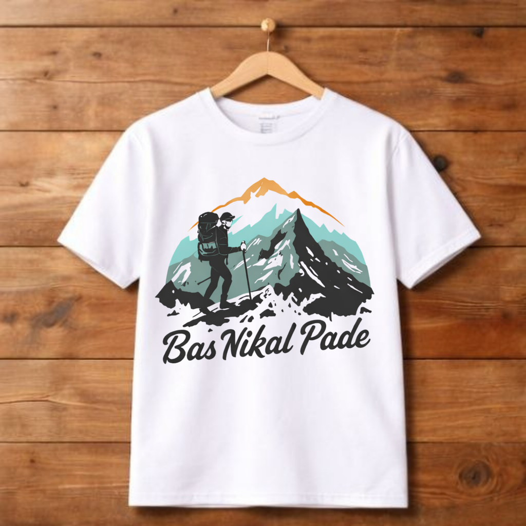 Bas Nikal Pade Wanderlust Oversized T-Shirt for Men & Women